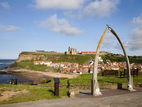 Photographic Print: The Whalebone Arch at Whitby, North Yorkshire, Yorkshire, England, United Kingdom, Europe by Mark Sunderland: 24x18in