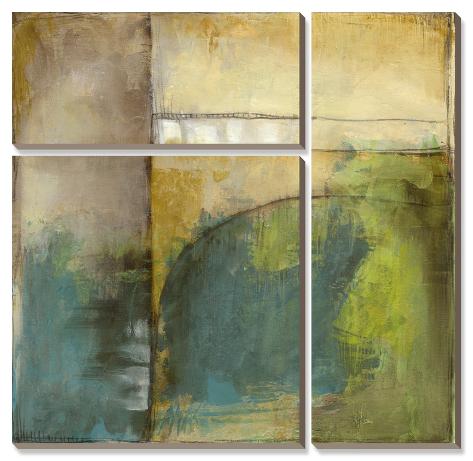 Canvas Art Set: Four Corners I by Jennifer Goldberger: 36x37in