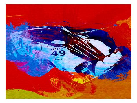 Art Print: Lancia Stratos Watercolor Wall Art by NaxArt: 24x18in