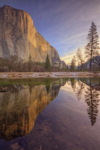 Photographic Print: Morning Reflections in Yosemite Valley Poster by Vincent James: 24x16in