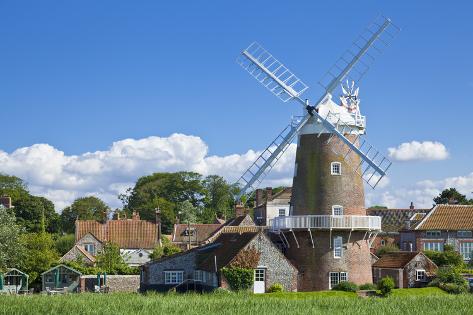 Photographic Print: Restored 18th Century Cley Windmill, Cley Next the Sea, Norfolk, East Anglia, England, UK by Neale Clark: 24x16in