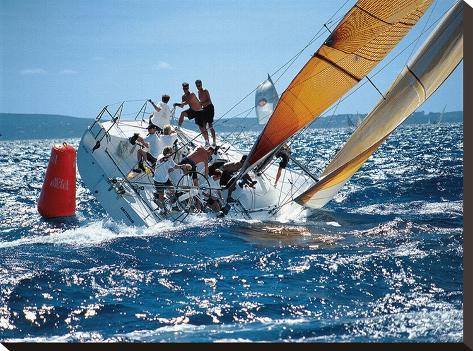 Stretched Canvas Print: Racing the Wind: 15x22in