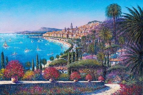 Giclee Print: Menton by Guy Dessapt: 20x30in