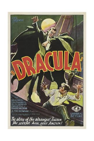 Giclee Print: Dracula, 1931, Directed by Tod Browning Art Print: 24x16in