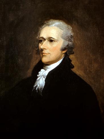 Photographic Print: Vintage American History Painting of Founding Father Alexander Hamilton by Stocktrek Images: 24x18in