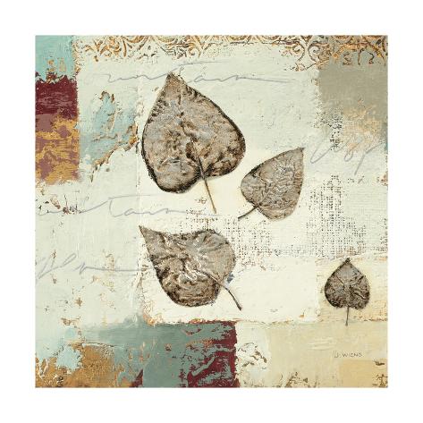 Premium Giclee Print: Silver Leaves I by James Wiens: 16x16in