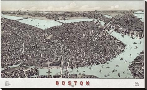 Stretched Canvas Print: Boston, Massachusetts, 1899: 20x32in