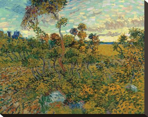 Stretched Canvas Print: Sunset at Montmajour, 1888 by Vincent van Gogh: 16x20in
