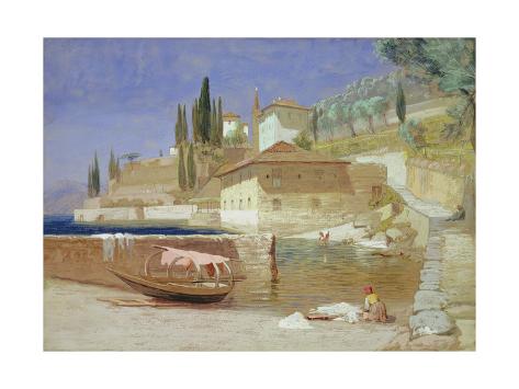 Giclee Print: Varenna, Lake Como by Frederick Lee Bridell: 24x18in