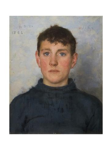 Giclee Print: Portrait of Jack Rolling, 1888 by Henry Scott Tuke: 16x12in