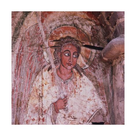 Giclee Print: An Angel on the Door of the Debra Berhan (Abbey of Light) : 16x16in