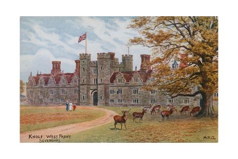 Giclee Print: Knole, West Front, Sevenoaks by Alfred Robert Quinton: 24x16in