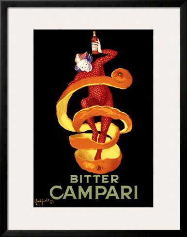 Framed Giclee Print: Bitter Orange Campari Aperitif by Leonetto Cappiello: 39x31in