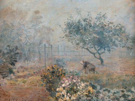 Giclee Print: The Fog, Voisins by Alfred Sisley: 24x18in