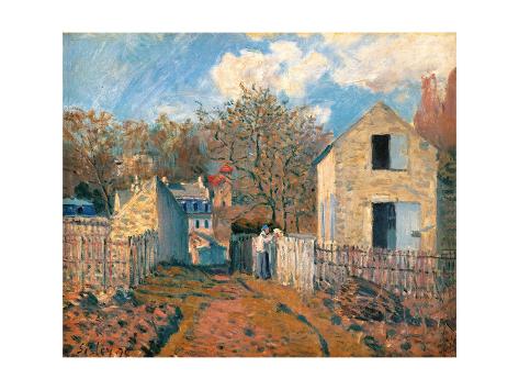 Art Print: Village of Voisins (Yvelines) by Alfred Sisley: 24x18in