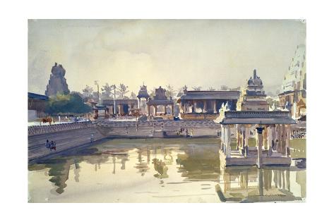 Giclee Print: Kanchipuram Temple, Dawn by Richard Foster: 24x16in