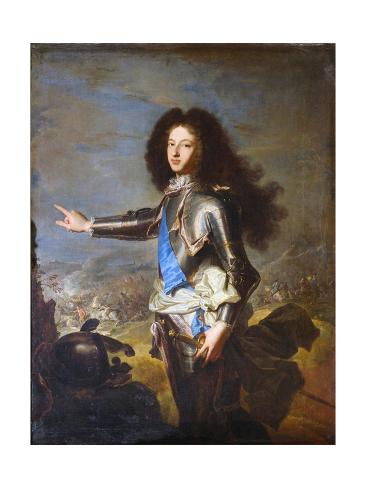 Giclee Print: Louis De France, Duke of Burgundy by Hyacinthe Rigaud: 24x18in