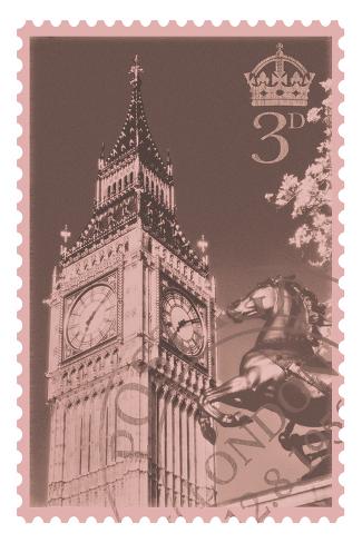 Giclee Print: Retro Stamp IV by The Vintage Collection: 30x20in