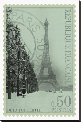 Stretched Canvas Print: Retro Stamp II by The Vintage Collection: 30x20in