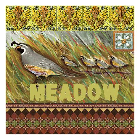 Art Print: High Country Meadow Tile by Anne Ormsby: 13x13in