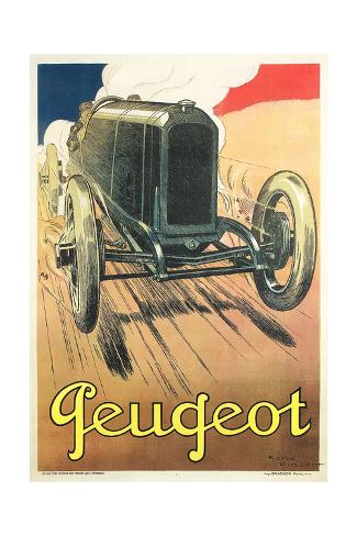 Art Print: Vintage Peugeot: 24x16in