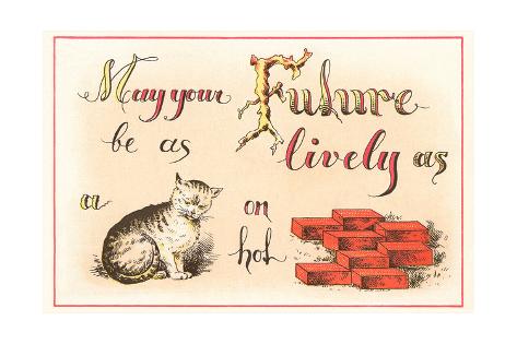 Art Print: May Your Future Be Lively: 24x16in