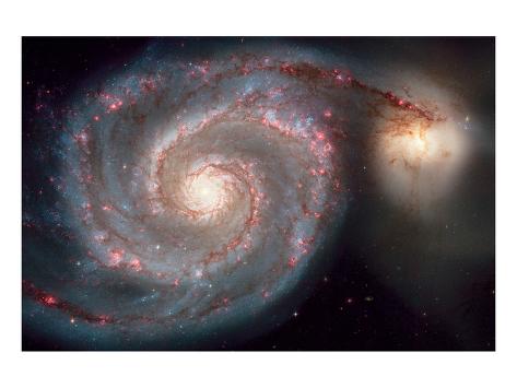 Art Print: NASA, Whirlpool Galaxy: 12x16in