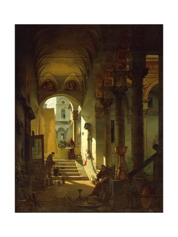Giclee Print: The Apothecary of a Cloister, 1823 by Giovanni Migliara: 24x18in