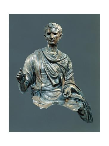 Giclee Print: Bronze Bust of Emperor Augustus: 24x18in