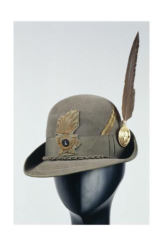 Giclee Print: Italian Alpine Hat of Finance Police Sergeant, 1938: 24x16in