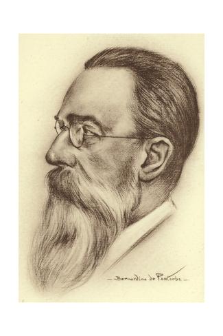 Giclee Print: Portrait of Nikolai Rimsky-Korsakov: 24x16in