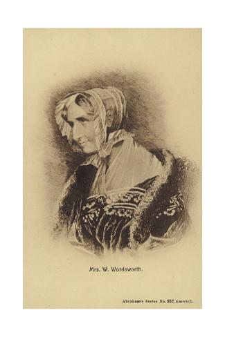 Giclee Print: Mrs William Wordsworth: 24x16in