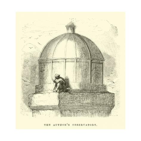 Giclee Print: The Author's Observatory by Édouard Riou: 24x24in