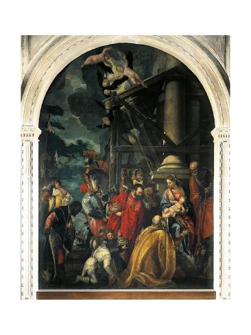 Giclee Print: Adoration of Magi by Paolo Veronese: 24x18in