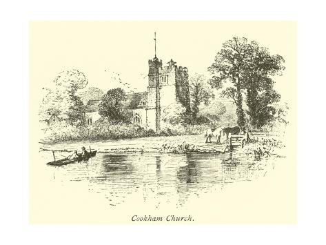 Giclee Print: Cookham Church: 24x18in