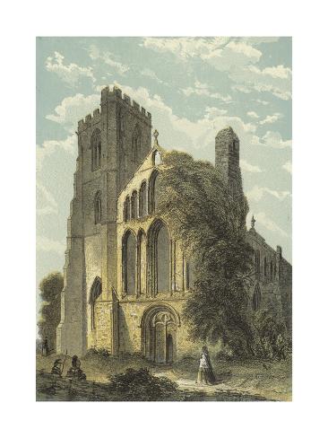 Giclee Print: Llandaff Cathedral, West Front: 24x18in