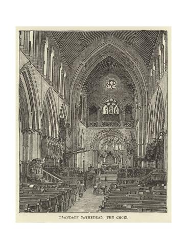 Giclee Print: Llandaff Cathedral, the Choir: 24x18in