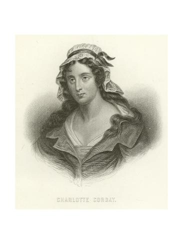 Giclee Print: Charlotte Corday: 24x18in