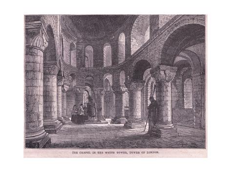 Giclee Print: The Chapel in the White Tower, Tower of London by John Fulleylove: 24x18in