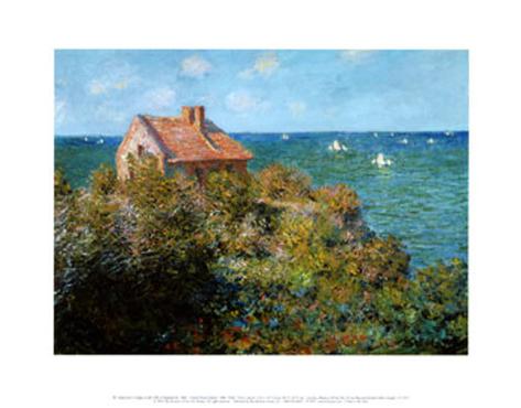 Art Print: Cottages Art Print by Claude Monet by Claude Monet: 11x14in