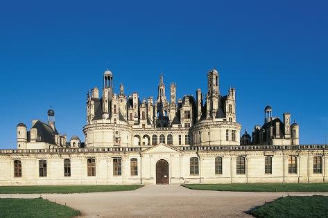 Photographic Print: View of Chateau De Chambord, Loire Valley: 24x16in