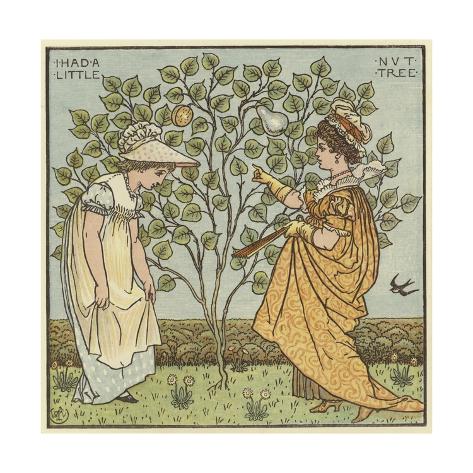 Giclee Print: I Had a Little Nut Tree by Walter Crane: 24x24in
