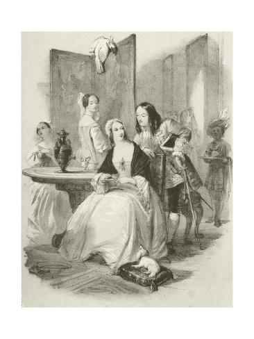 Giclee Print: The New Beauty, the Court of Queen Anne by Joseph Nash: 24x18in