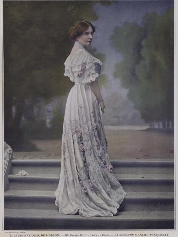 Photographic Print: Berthe Bady as Paula in the Second Mrs Tanqueray: 24x18in