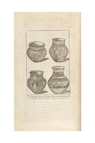 Giclee Print: Funerary Urns, Illustration from 'Works' by Thomas Brown, London 1686: 24x16in