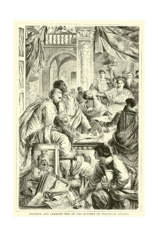 Giclee Print: Emperor and Learned Men of the Eastern or Byzantine Empire: 24x16in