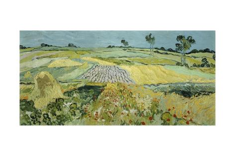 Giclee Print: Wheatfields Near Auvers-Sur-Oise, 1890 by Vincent van Gogh: 24x16in
