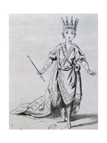 Giclee Print: Actress Constance Tessier in Role of Joash in Athalie by Jean Racine: 24x18in
