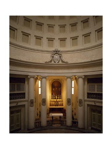 Giclee Print: Glimpse of Church of Santa Cristina by Giuseppe Valadier: 24x18in