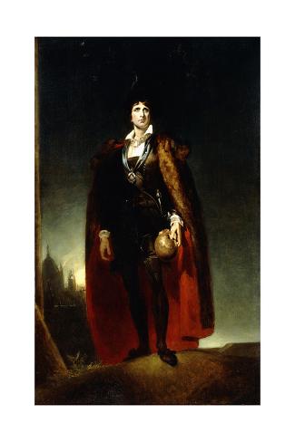 Giclee Print: Portrait of John Kemble as Hamlet by Thomas Lawrence: 24x16in